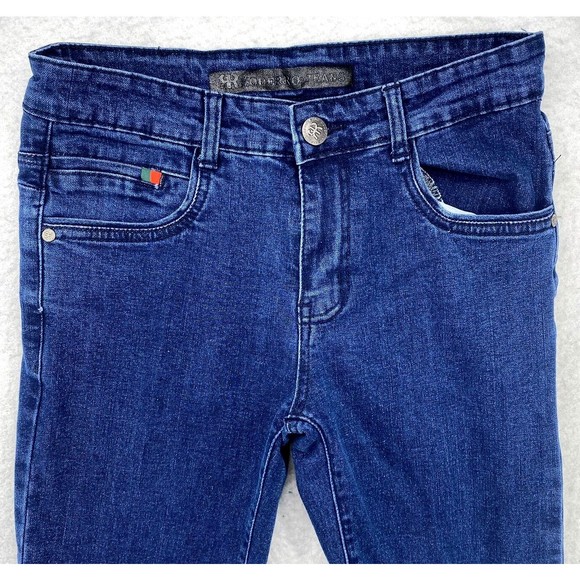 Moderno Men’s Jeans Blue Slim Fit Size 30x30 Pants Dark Wash MJAD016 Mid-Rise - Picture 10 of 12